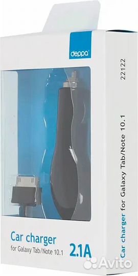 Авто зарядное для Samsung Galaxy 2.1A 30 pin 2