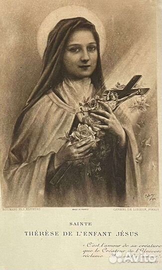 Литография Святая Тереза из Лизье