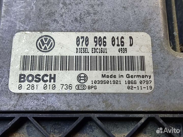 Блок управления двигателя 5.0 V10 TDI VW Туарег