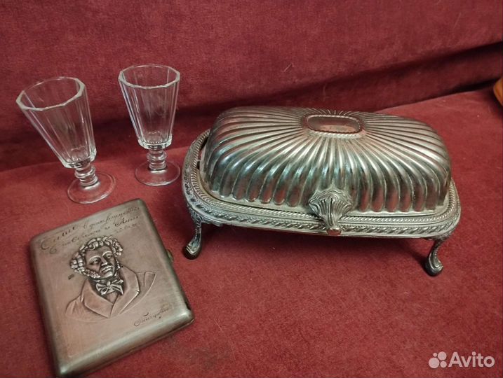 Икорница Германия мельхиор