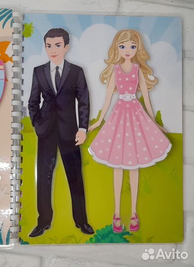 Барби альбом игра на липучках
