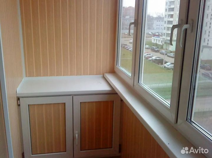 Балкон с отделкой