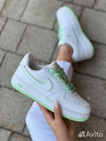 Кроссовки Nike Air Force White Green