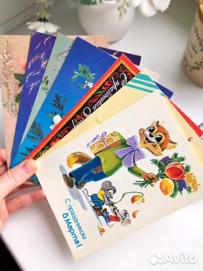 Открытки 8 марта советские СССР