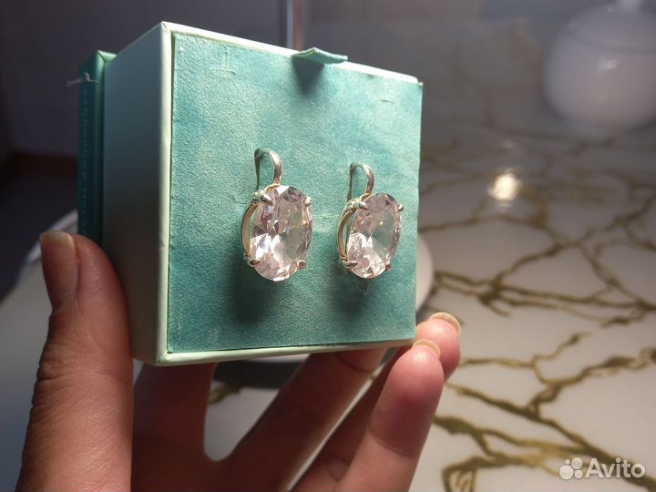 Серьги серебро