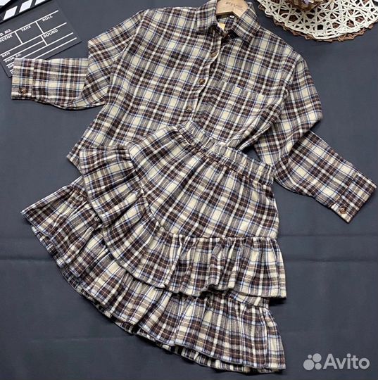 Костюм для девочки с юбкой 134-158