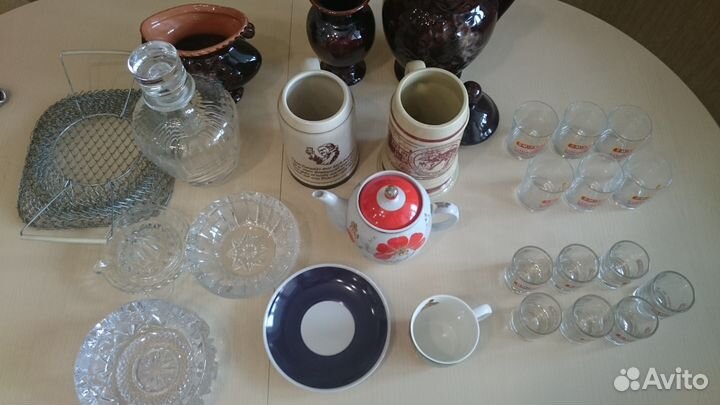 Посуда гдр, СССР, Богемия, винтаж