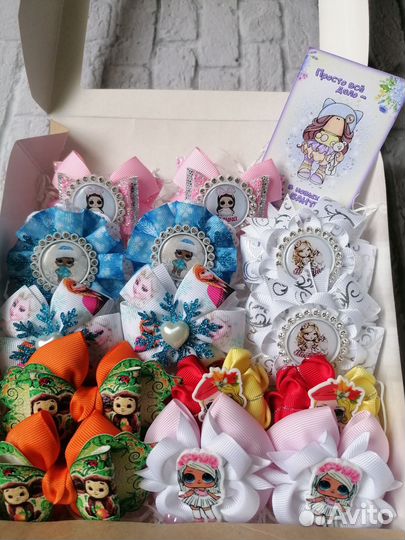 Бантики для волос ручной работы