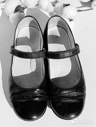 Туфли школьные для девочки натуральная кожа