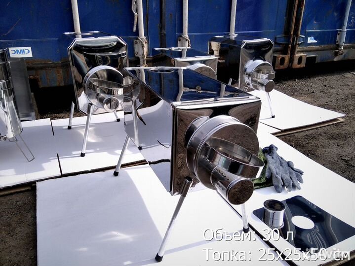 Печь для отопления палатки Пошехонка Средняя на 30