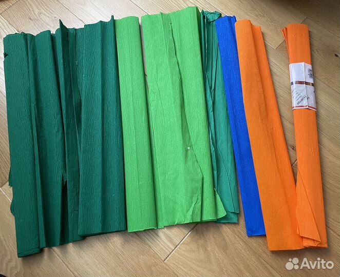 Набор Бумага цветная, крепированная 250*50