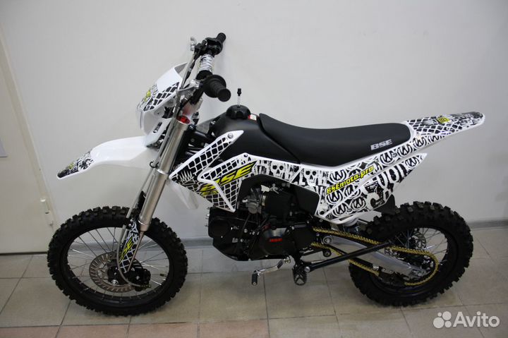 Питбайк BSE EX 125E 17/14 max13 White Yellow