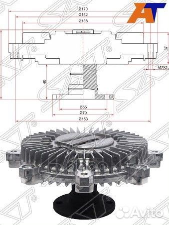 Вискомуфта MMC pajero V43/23, montero 6G72 stmd