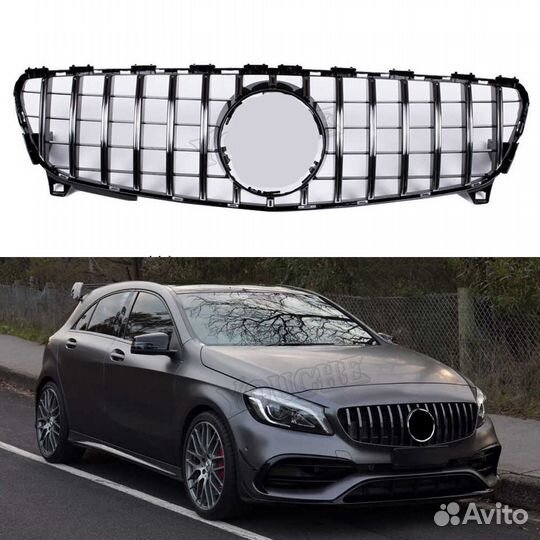 Решетка тюнинг Mercedes A W176 / A45 GT 2016