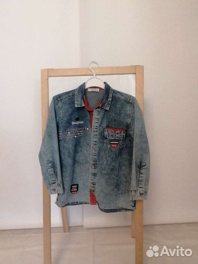 Джинсовая рубашка для мальчика