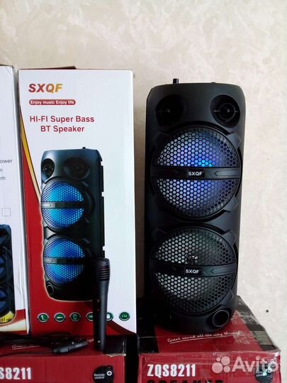 Портативная блютуз колонка