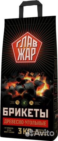 Угольные брикеты Главжар, 10 кг