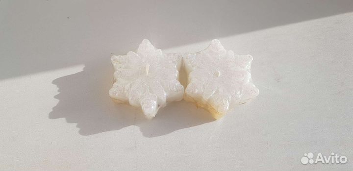 Свеча Новогодняя Снежинка