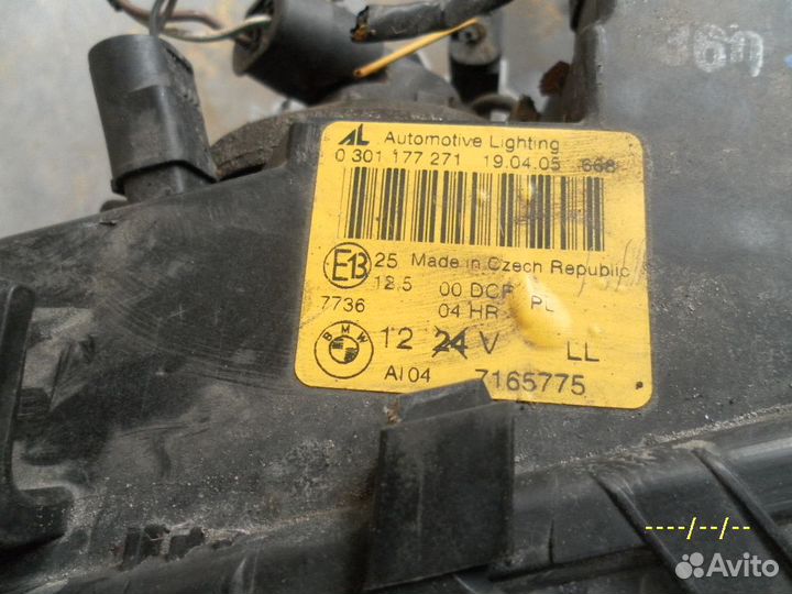 Фара левая BMW e46 рестайлинг. Ксенон