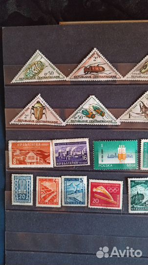 Подборка почтовых марок. Чистые