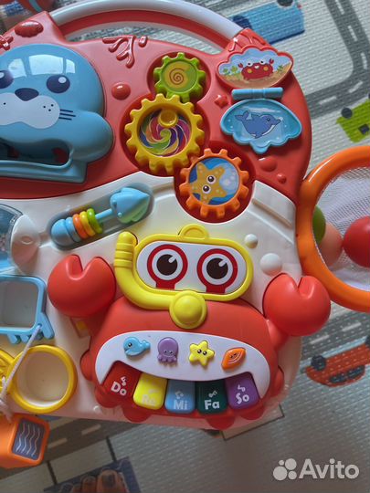 Развивающий центр ходунки-каталка, столик