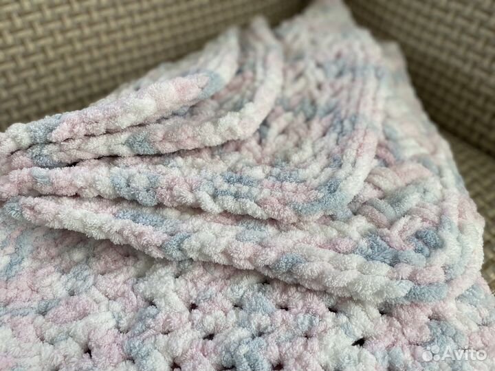 Плетенный детский плед