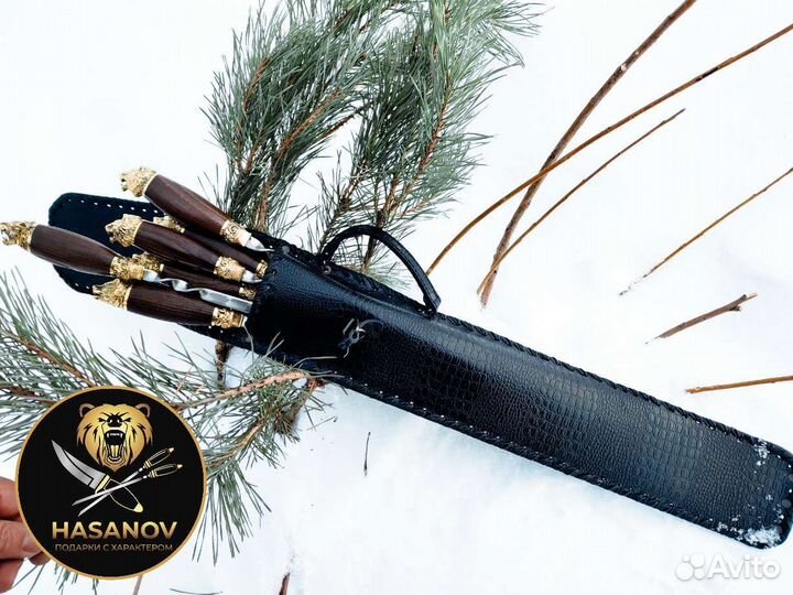 Набор шампуров подарочный