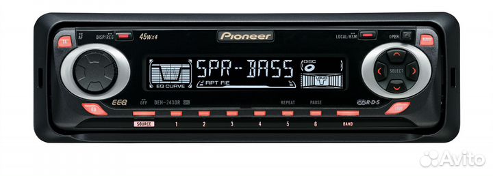 Автомагнитола CD, 1din Pioneer DEH-2430R