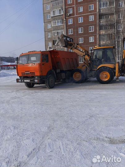 Камаз самовал, экскаватор погрузчик