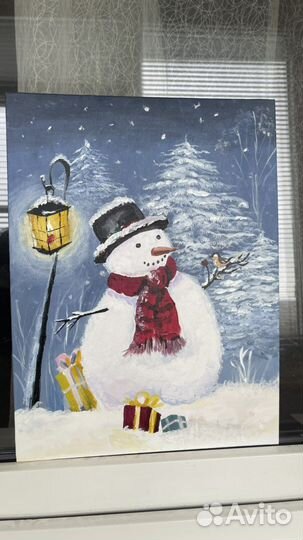 Картина Снеговик