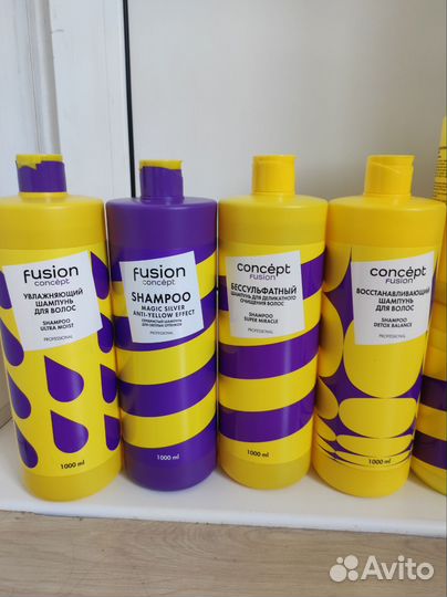 Concept fusion Шампуни Маски Бальзамы Спреи