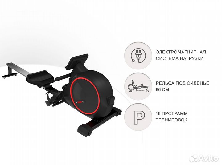 Гребной тренажер unix Fit Techno Rower 410E