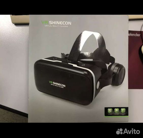 Vr очки shinecon с наушниками и пультом