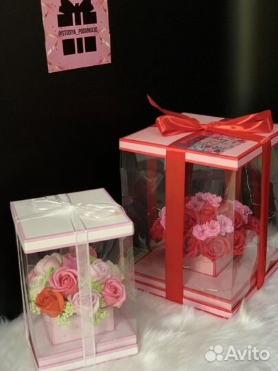 Мыльные букеты с подсветкой