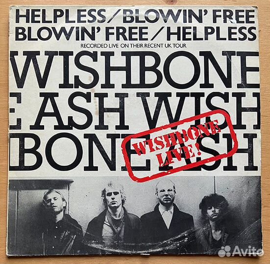 Wishbone Ash Helpless 1980 UK 45 RPM Maxi Single