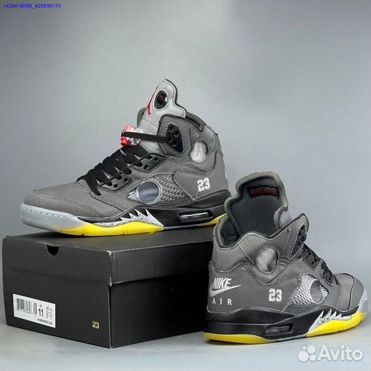 Кроссовки Nike Air Jordan 5 Off-White (Арт.74643)