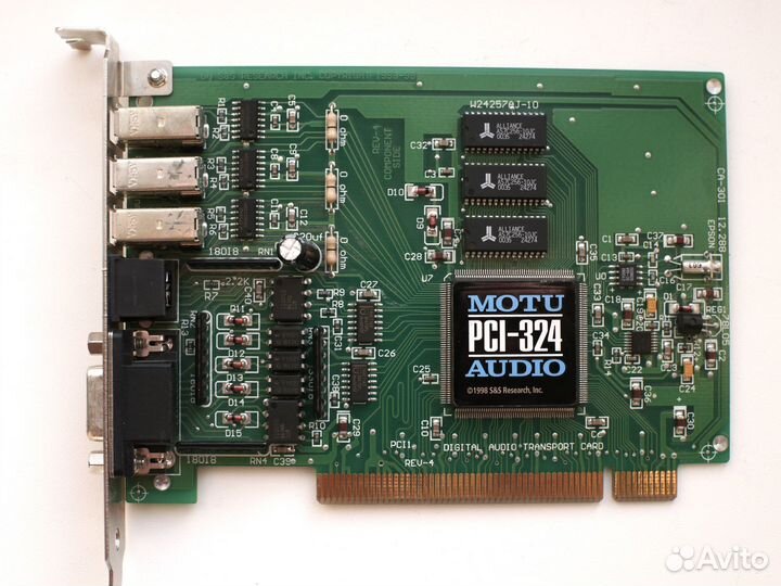 Motu 2408 mkII + Pci324