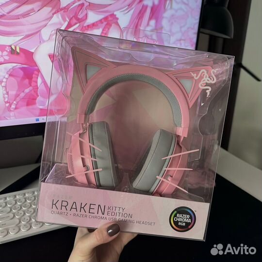 Наушники Razer Kraken Kitty V1 - Quartz