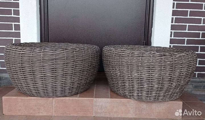 Вазон 65 литров из ротанга