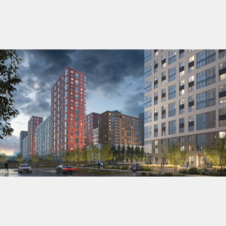 3-к. квартира, 53,5 м², 22/25 эт.