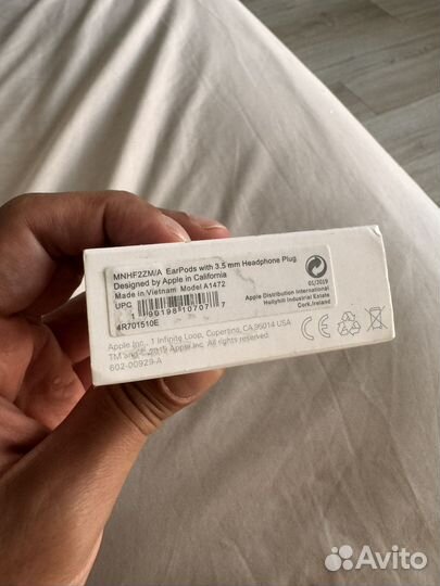 Оригинал Наушники Apple EarPods 3.5 мм