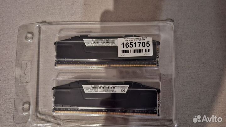 Оперативная память ddr4 16gb g skill ripjawsV cl16