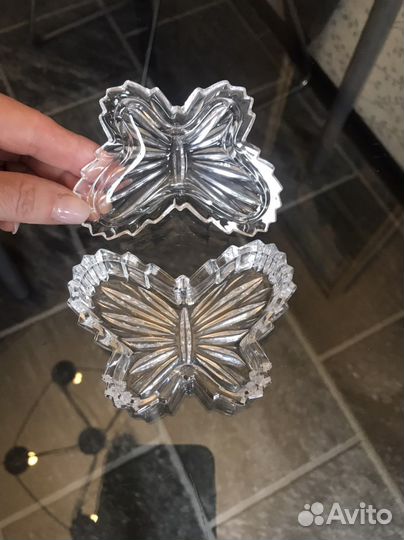 Шкатулка хрустальная Бабочка