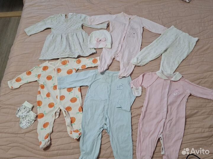 Пакет одежды для девочки 62-68