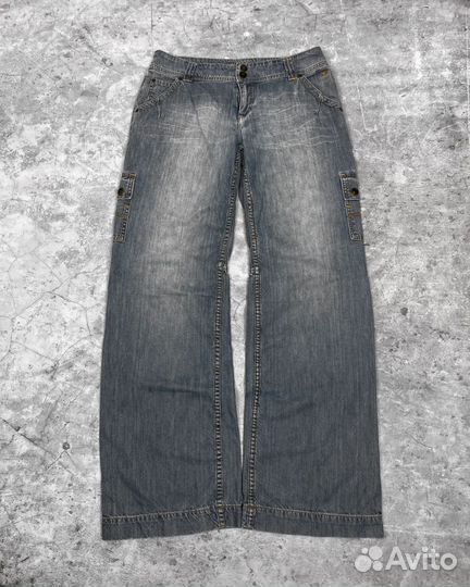 Широкие джинсы трубы type true religion sematary