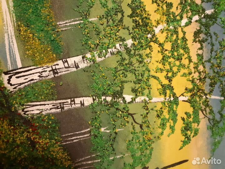 Картина из янтарной крошки