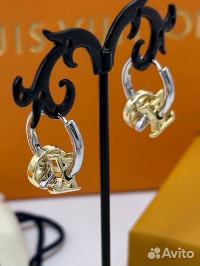 Серьги louis vuitton