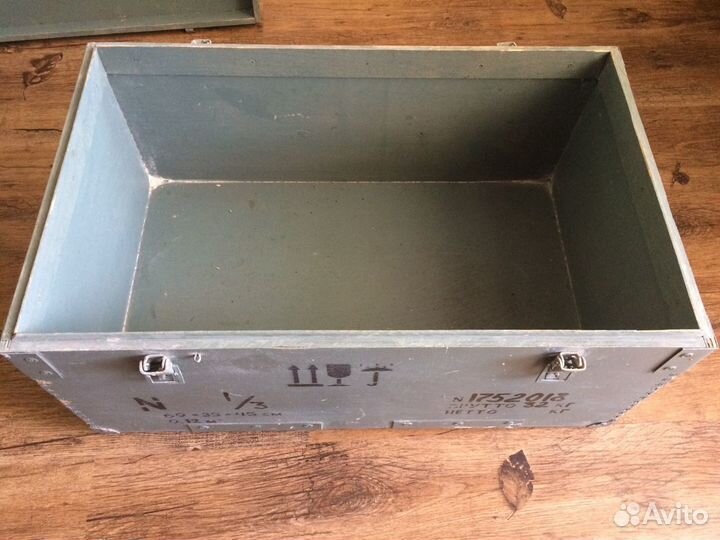 Ящик деревянный военный, винтажный