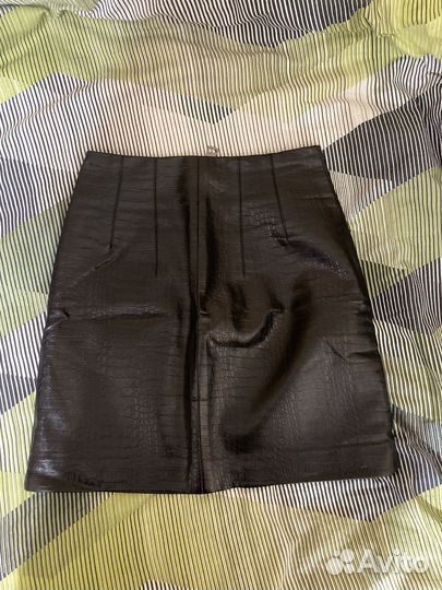 Кожаная юбка stradivarius