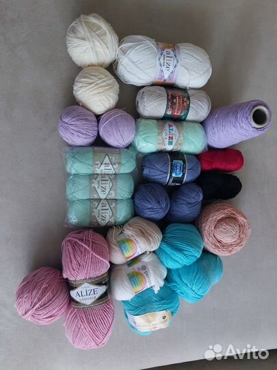 Пряжа для вязания пакетом